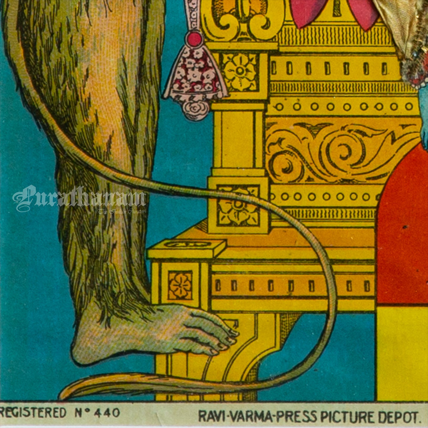Ram Panchayat by Ravi Varma - Oleograph Print (Embellished)