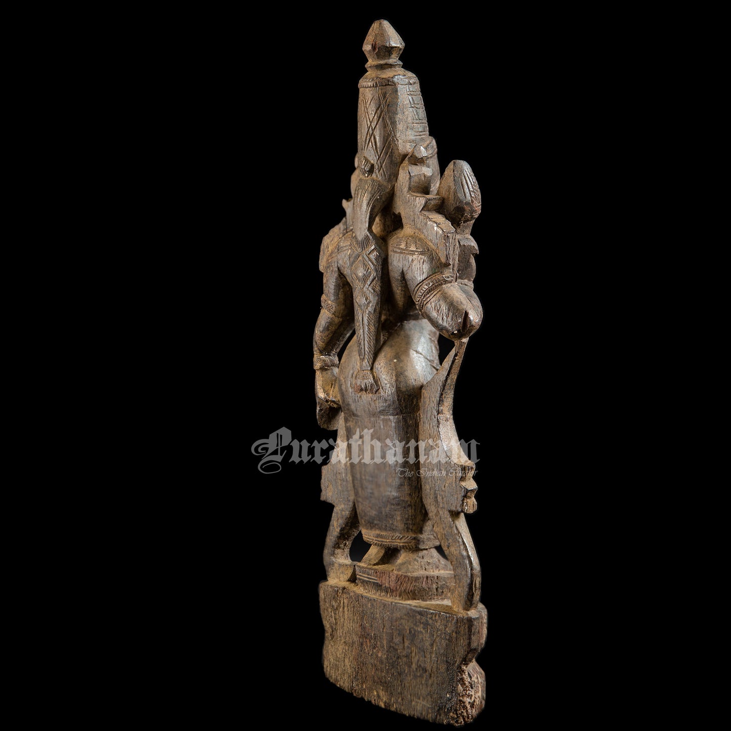 Lakshmi - Red Sanders wood sculpture