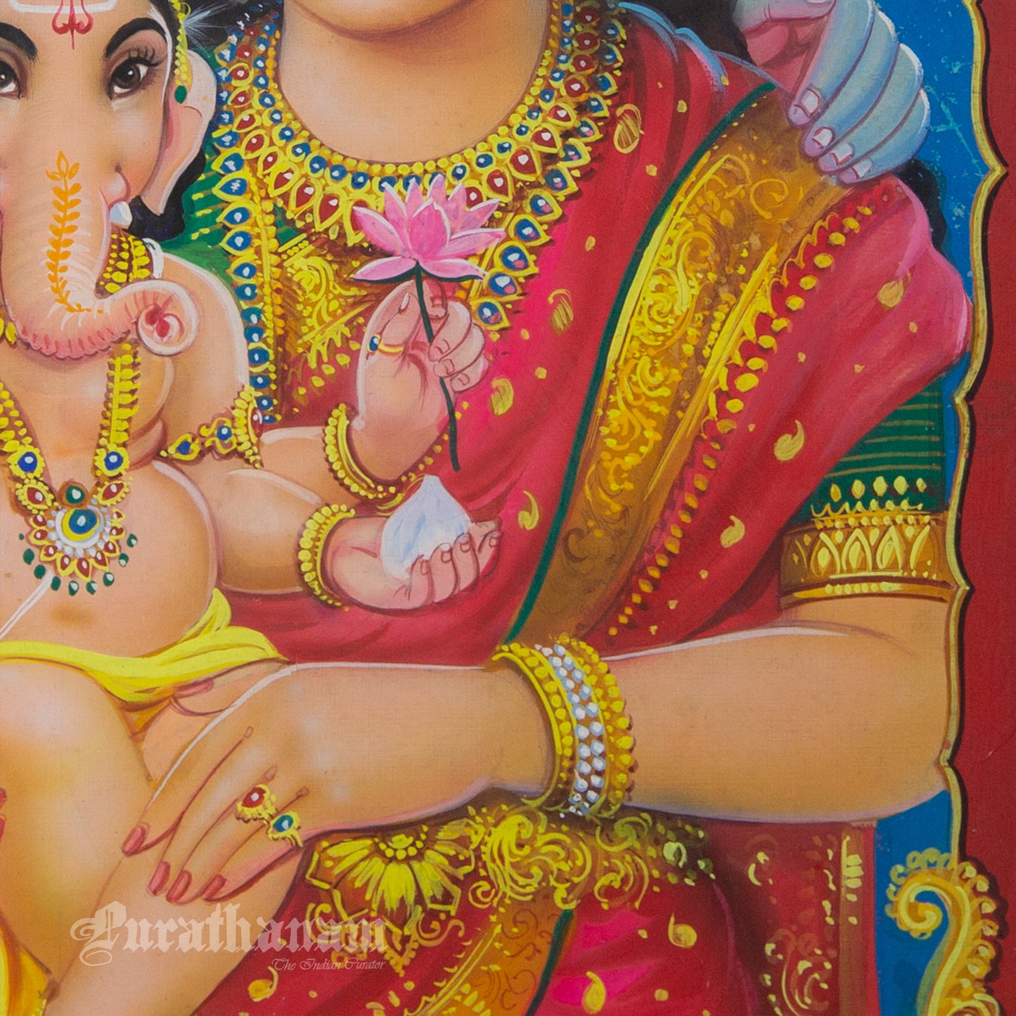 Shiva Parvati Ganesh
- watercolor Painting by Ma. Baskar