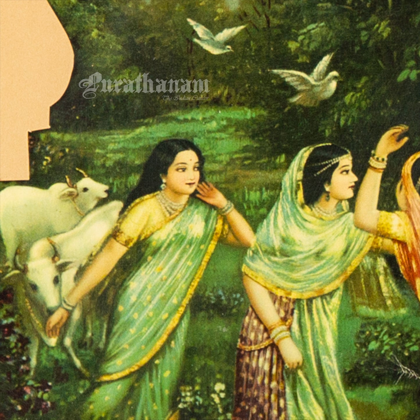 Bansi Nad - German Oleograph Print (Vasudeo H. Pandya)