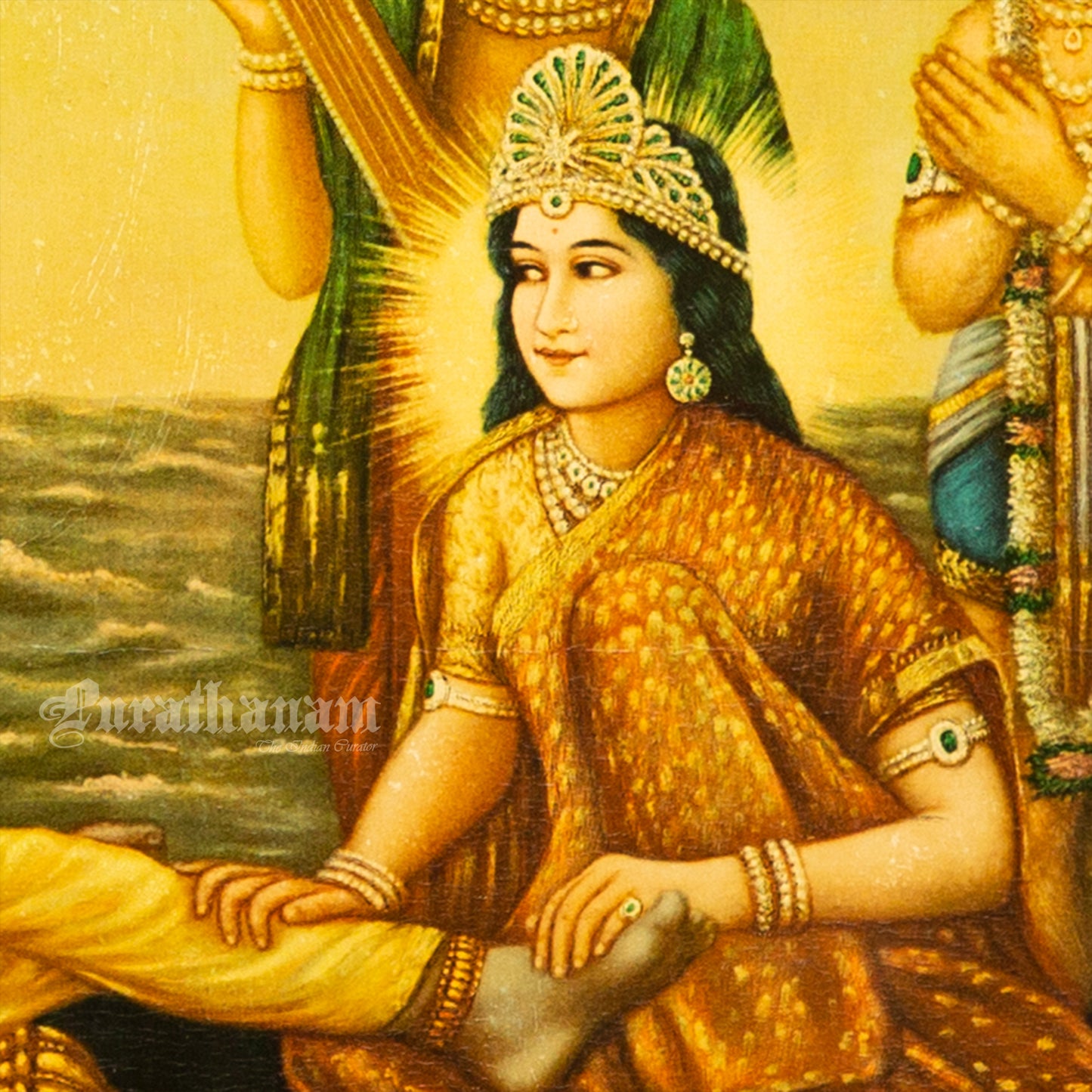 Shree Sheshashi - German Oleograph Print (Vasudeo H. Pandya)