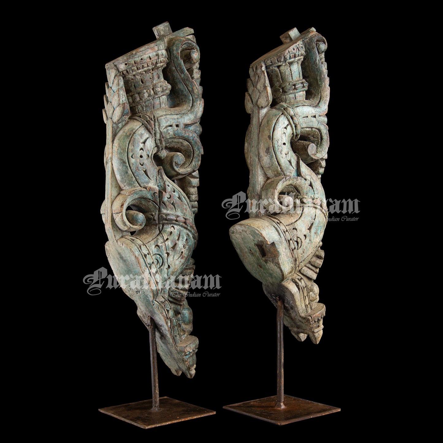 Wooden Wall brackets - Pair