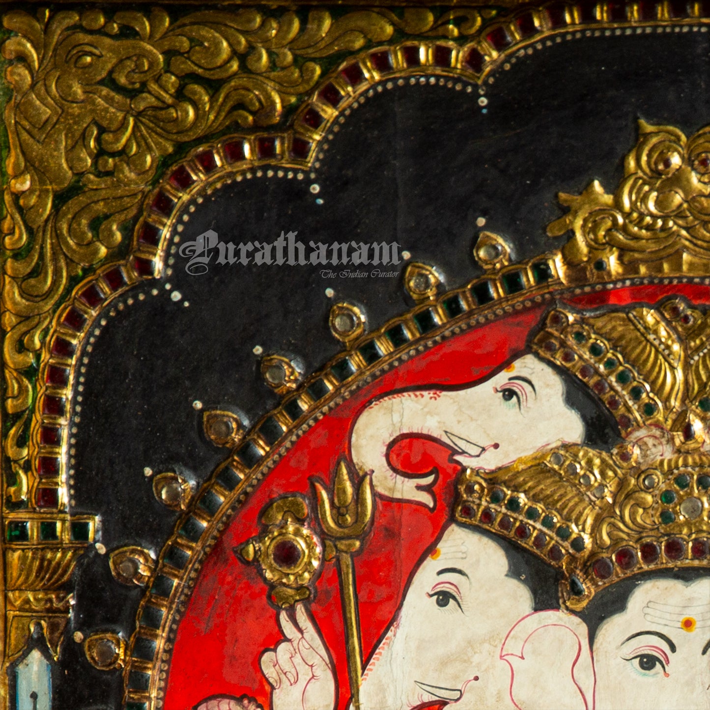 Panchamukha Vinayaga - Tanjore Painting