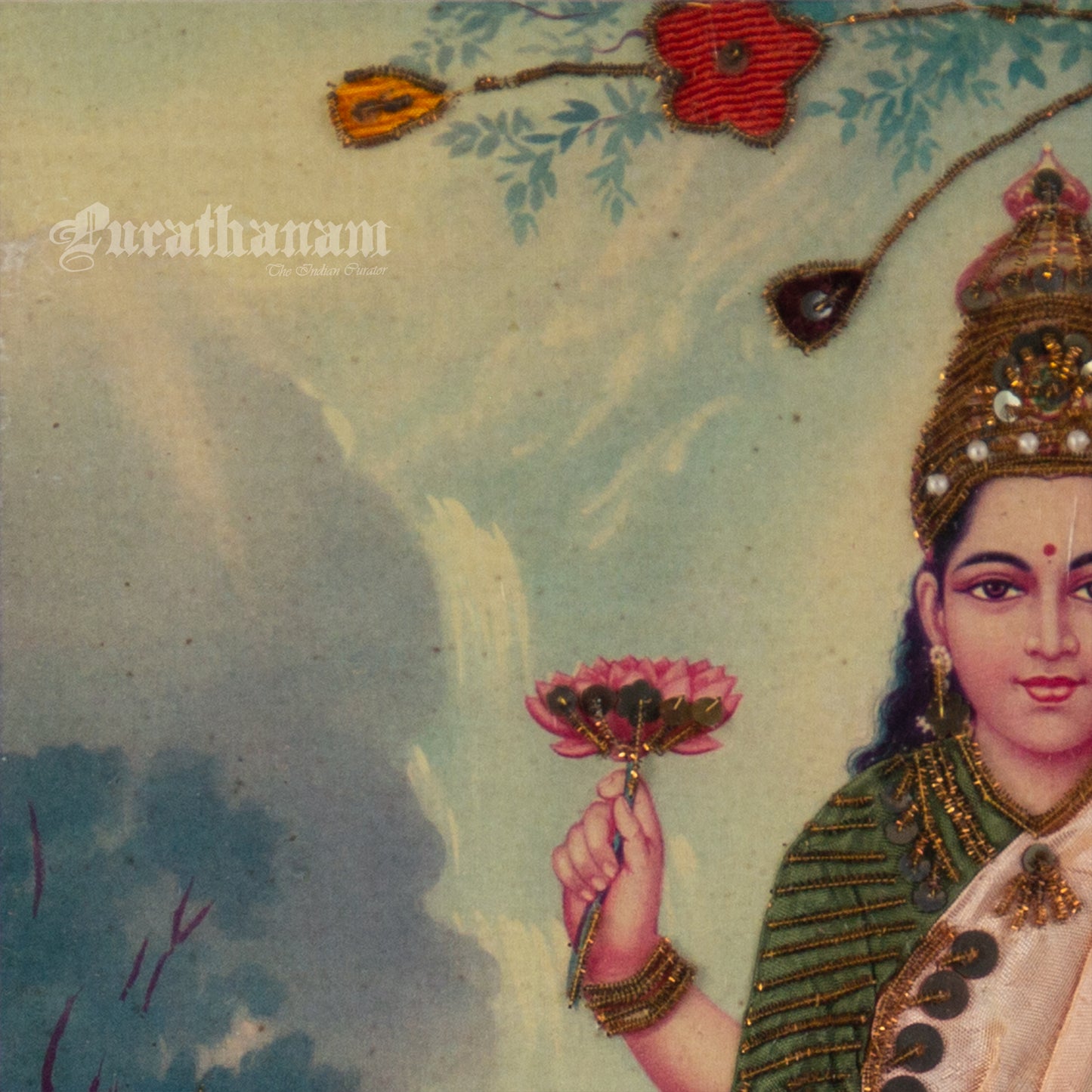 Lakshmi- Kondiah Raju (Offset Print) - Embellished