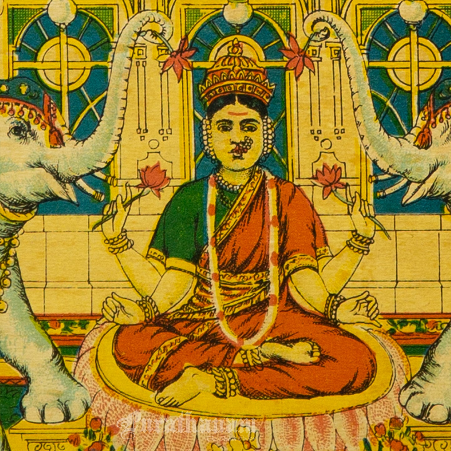 Sree Mahalakshmi   - Oleograph Print