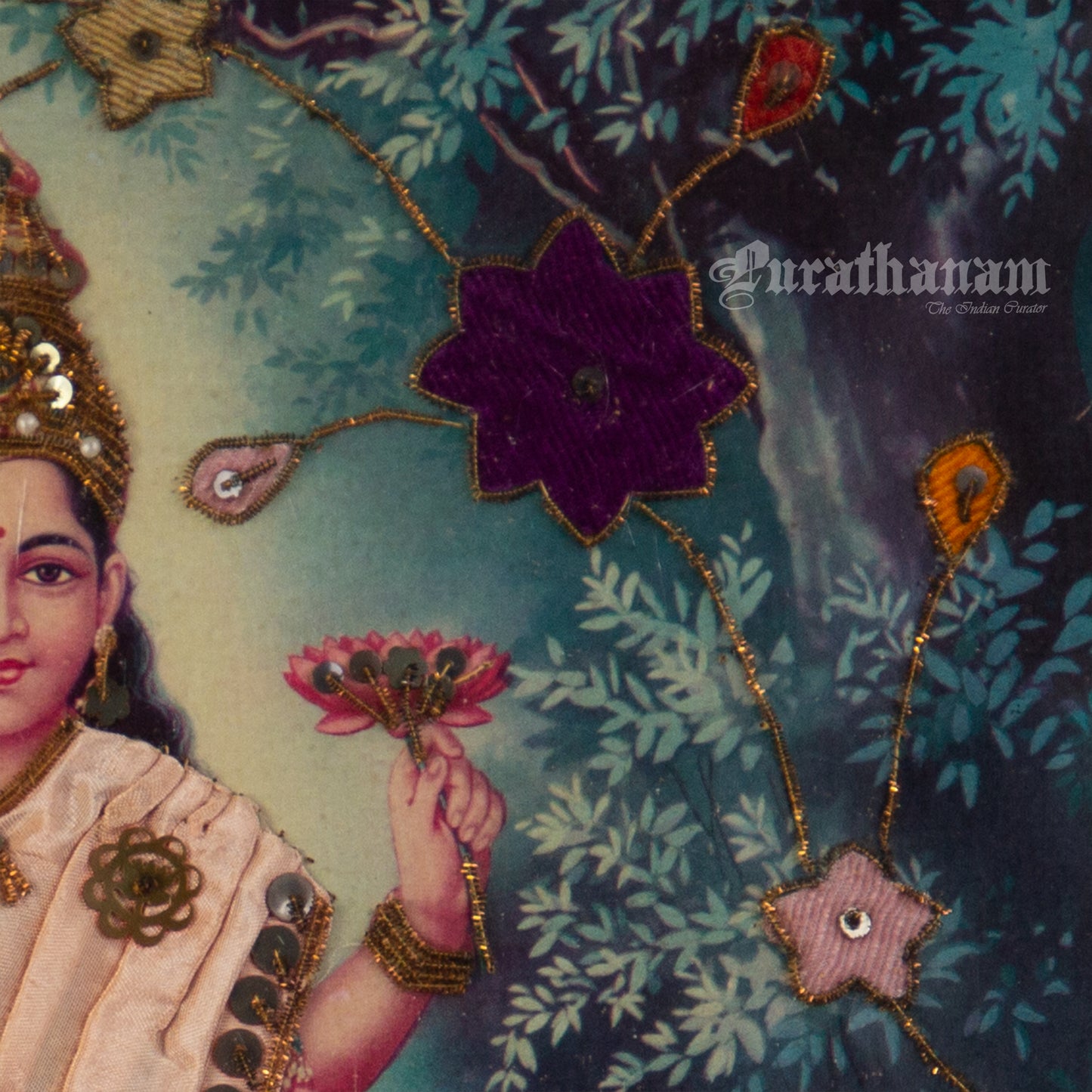 Lakshmi- Kondiah Raju (Offset Print) - Embellished