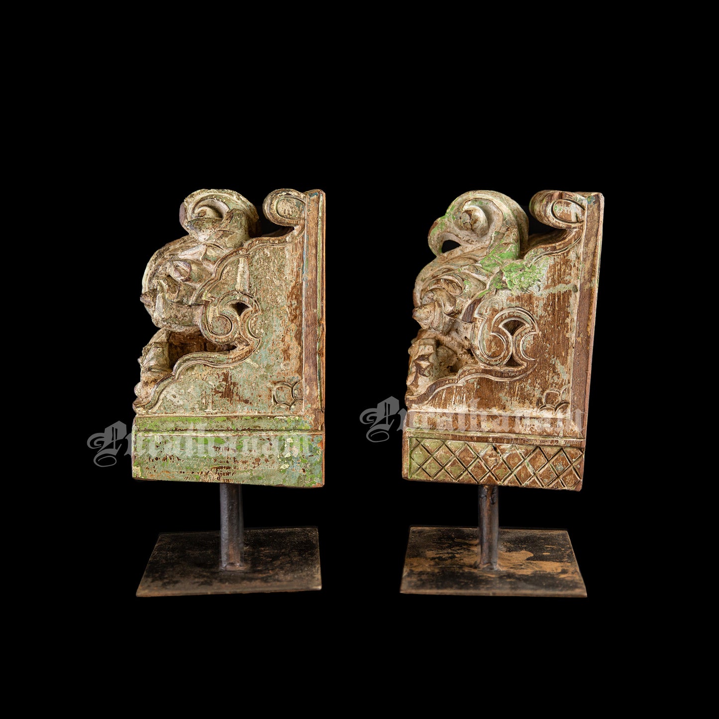 Wooden Wall brackets - Pair