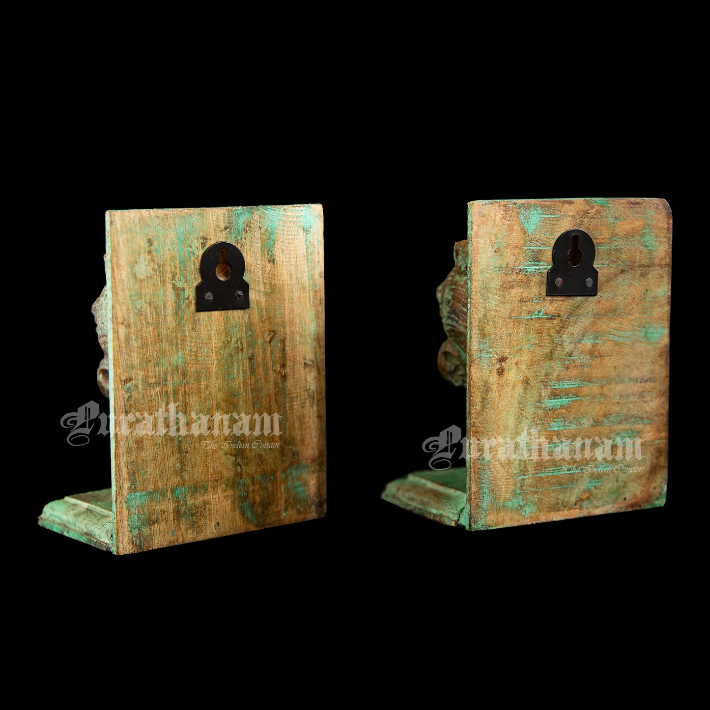 Lion Head Book ends -Sawdust art