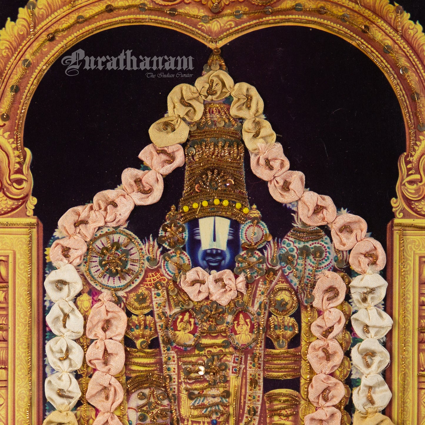Thirupathi Venkateswarar - Kondiah Raju (Offset Print) - Embellished