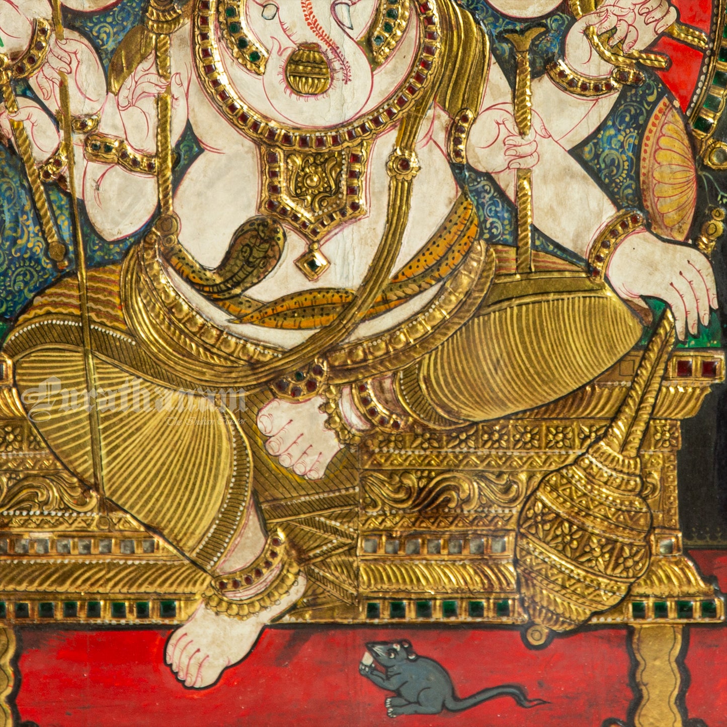 Panchamukha Vinayaga - Tanjore Painting