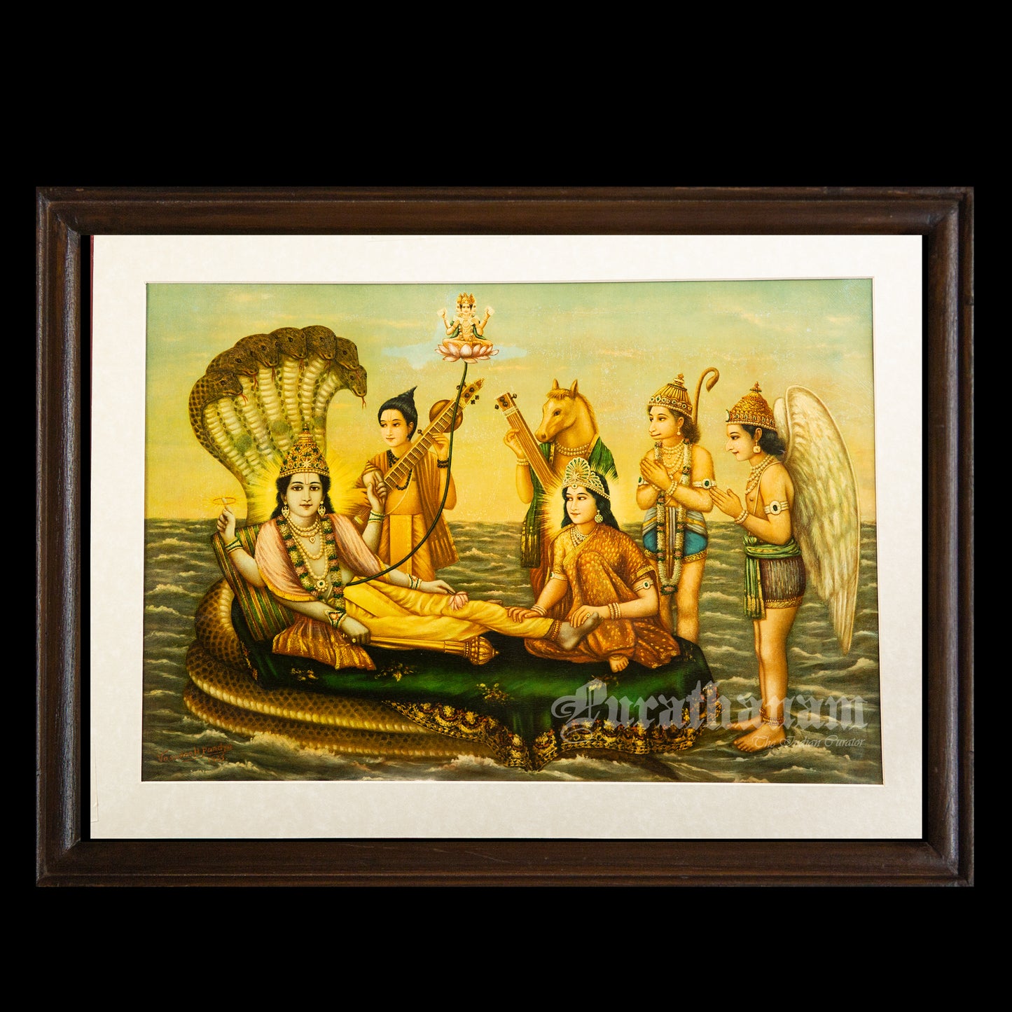 Shree Sheshashi - German Oleograph Print (Vasudeo H. Pandya)