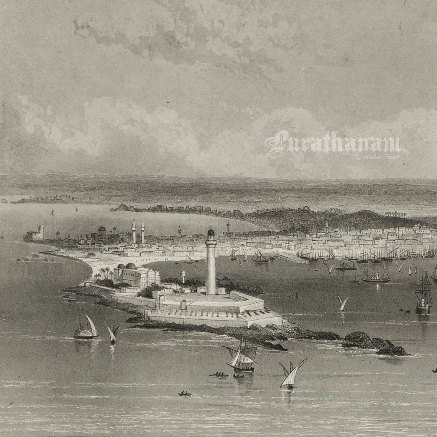 Alexandria -Steel Engraving