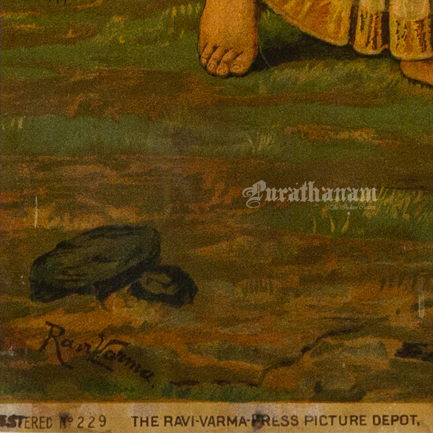 Shakuntala Janam by Ravi Varma (Oleograph Print)