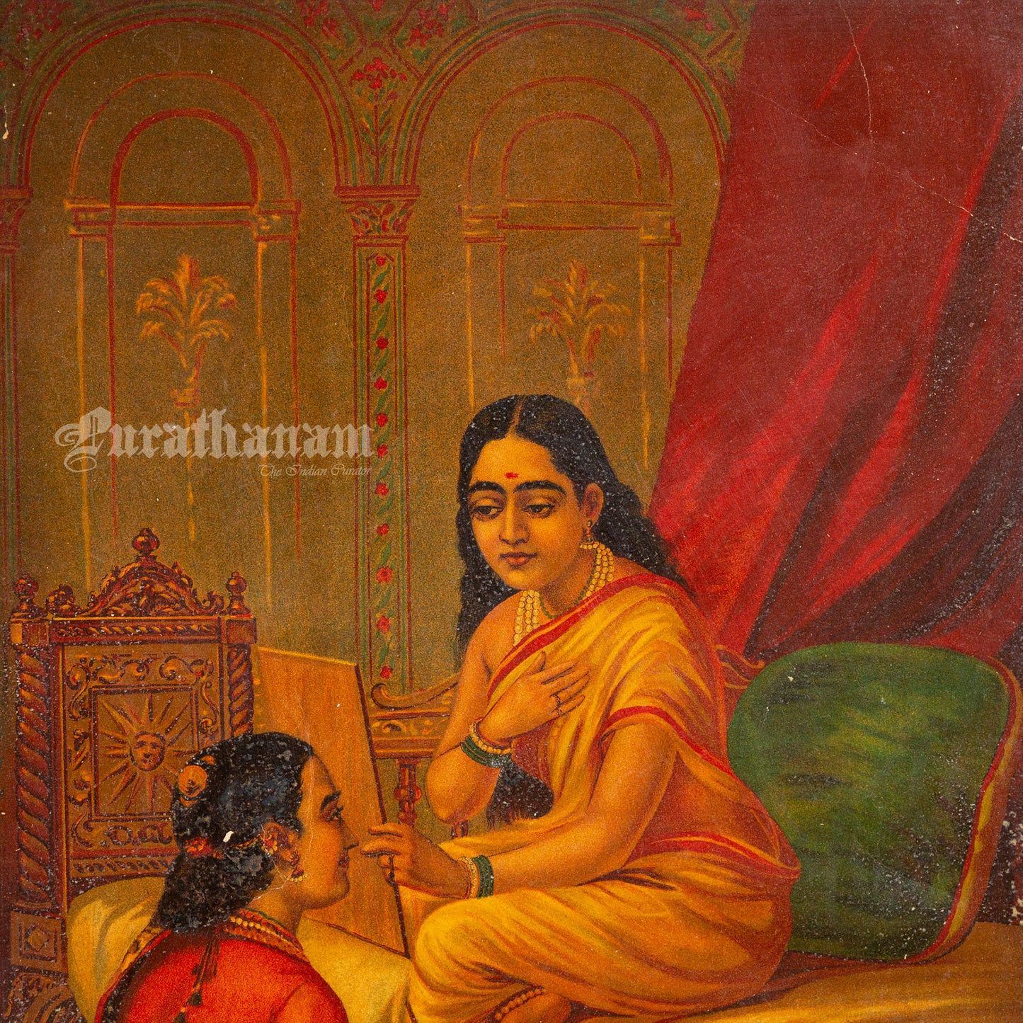 Chitralekha - by Ravi Varma (Oleograph Print)