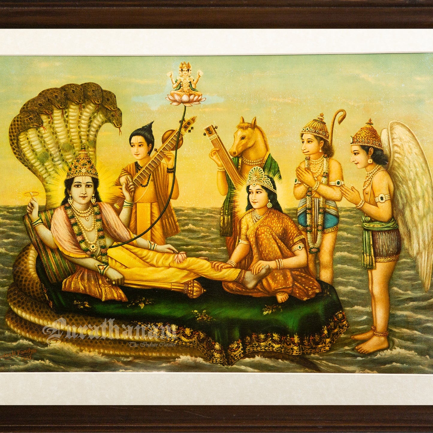 Shree Sheshashi - German Oleograph Print (Vasudeo H. Pandya)