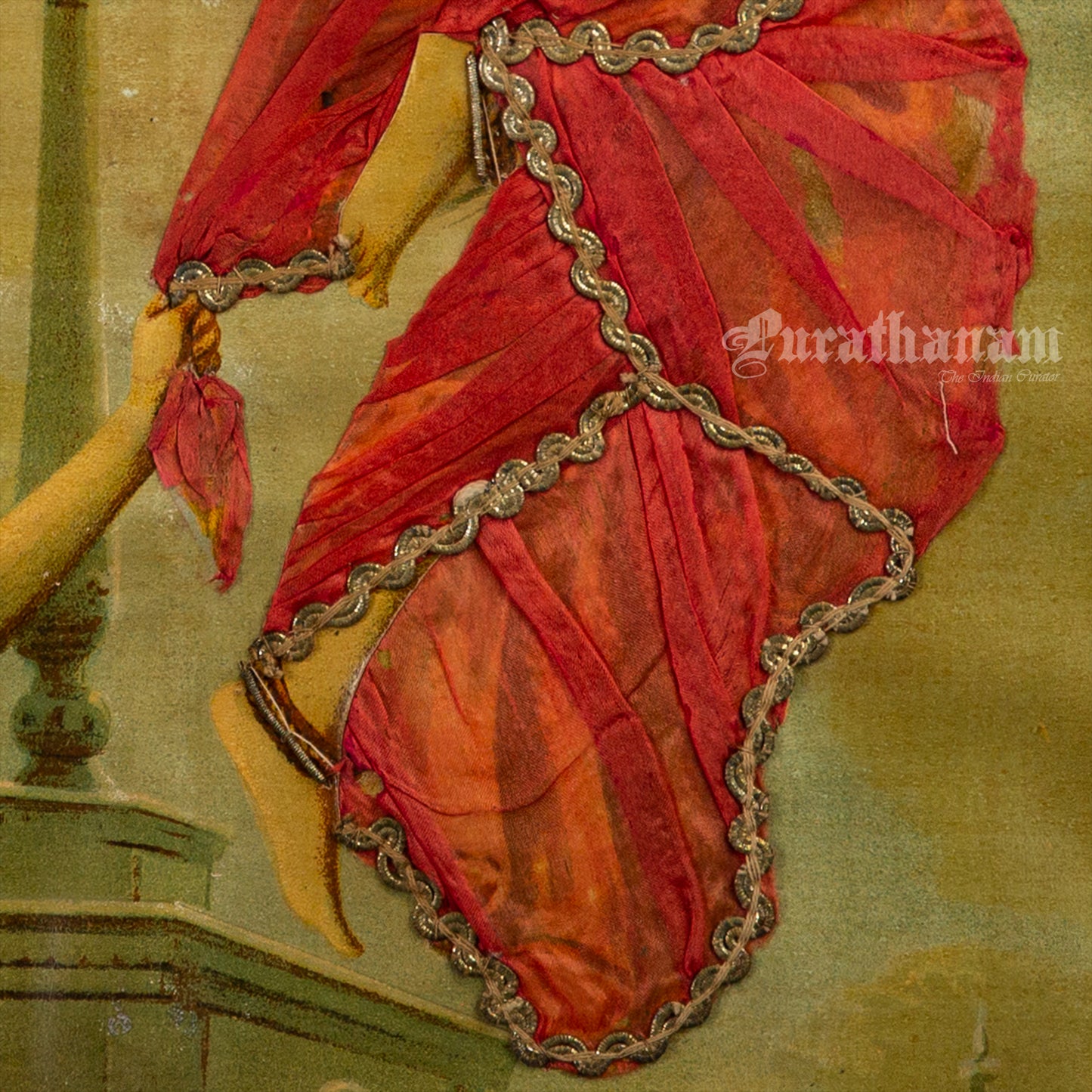 Urvashi by Ravi Varma - Oleograph Print (Embellished)