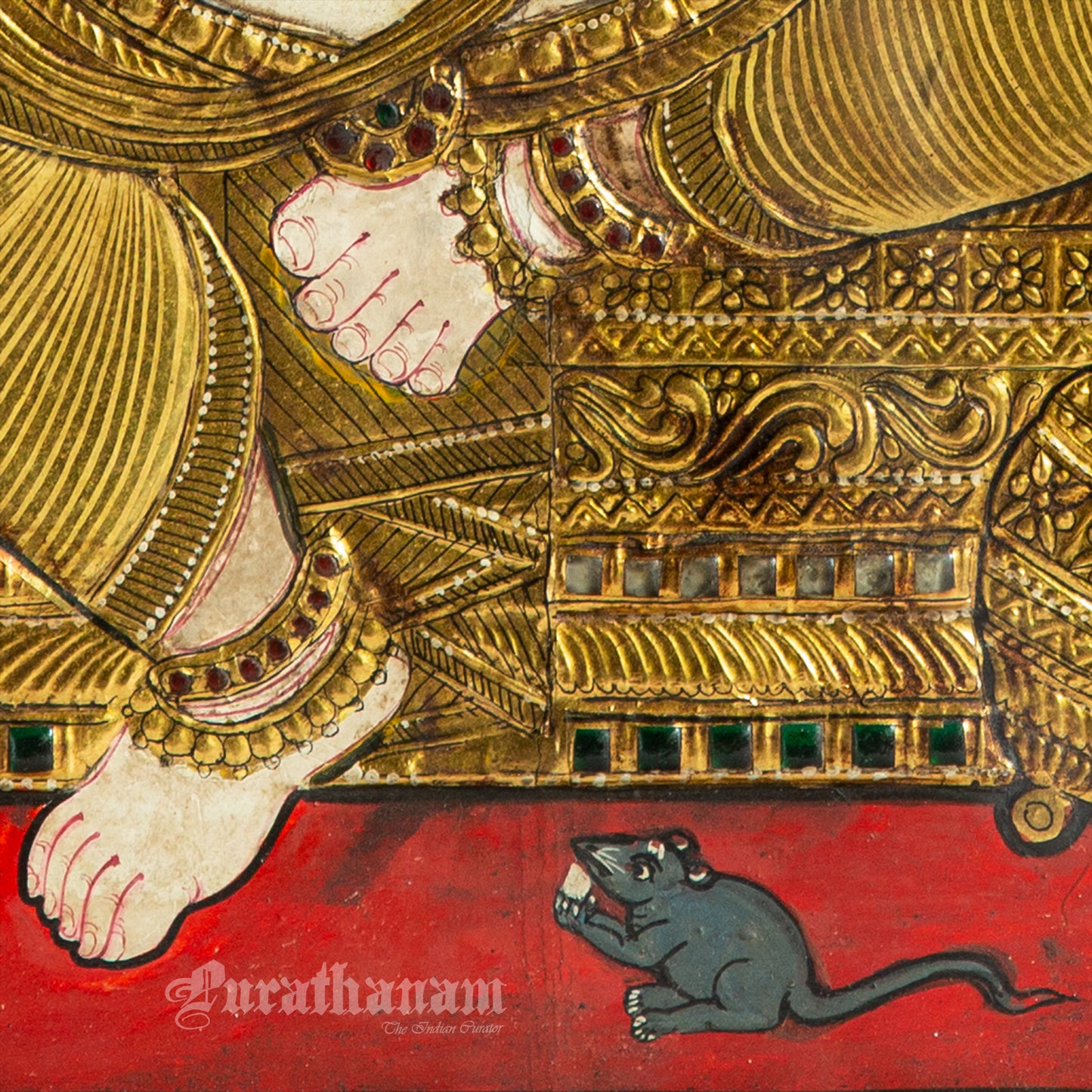 Panchamukha Vinayaga - Tanjore Painting