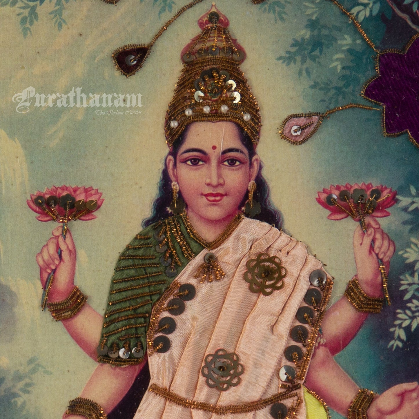 Lakshmi- Kondiah Raju (Offset Print) - Embellished