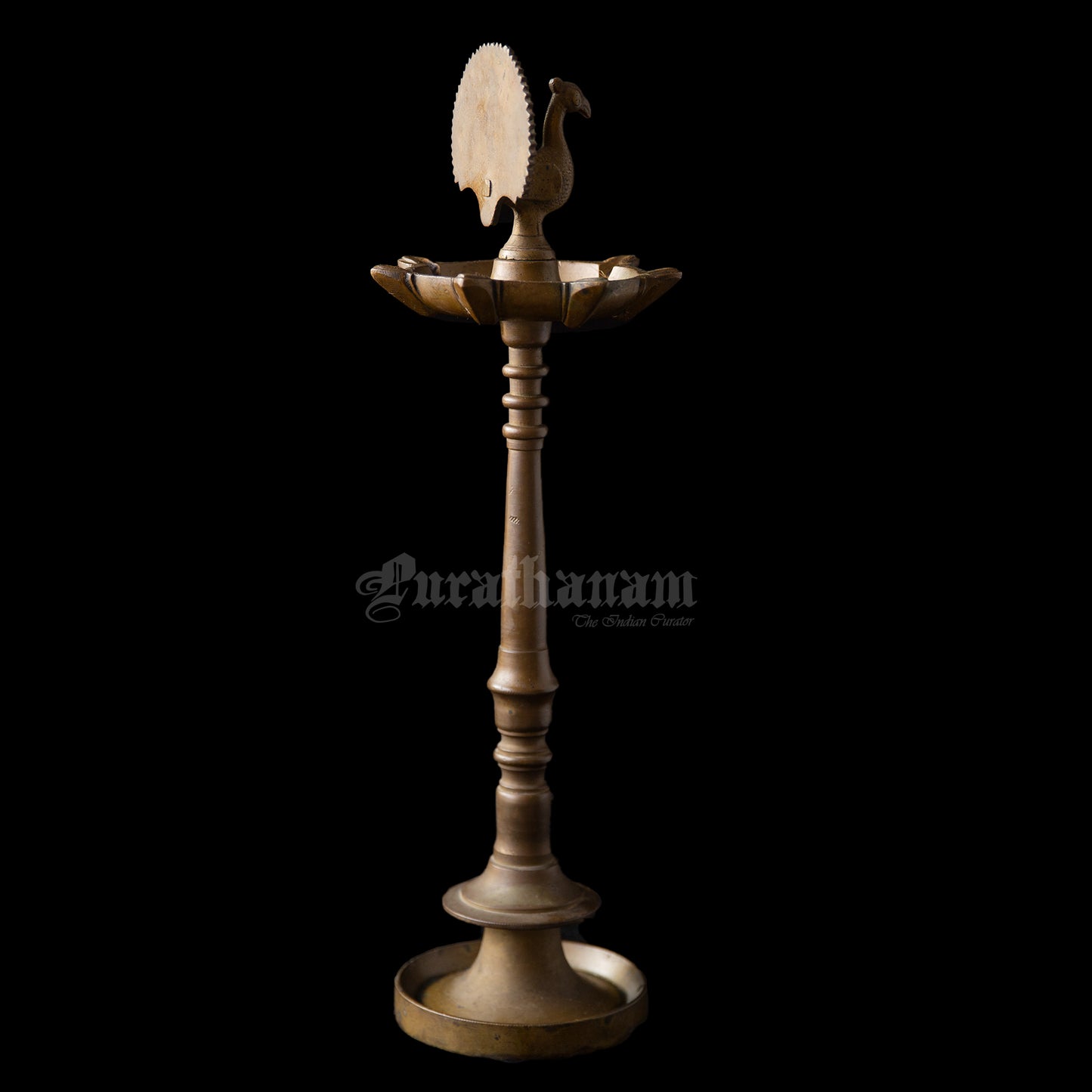 Peacock Kuthuvilakku - Brass (Indian Oil Lamps)