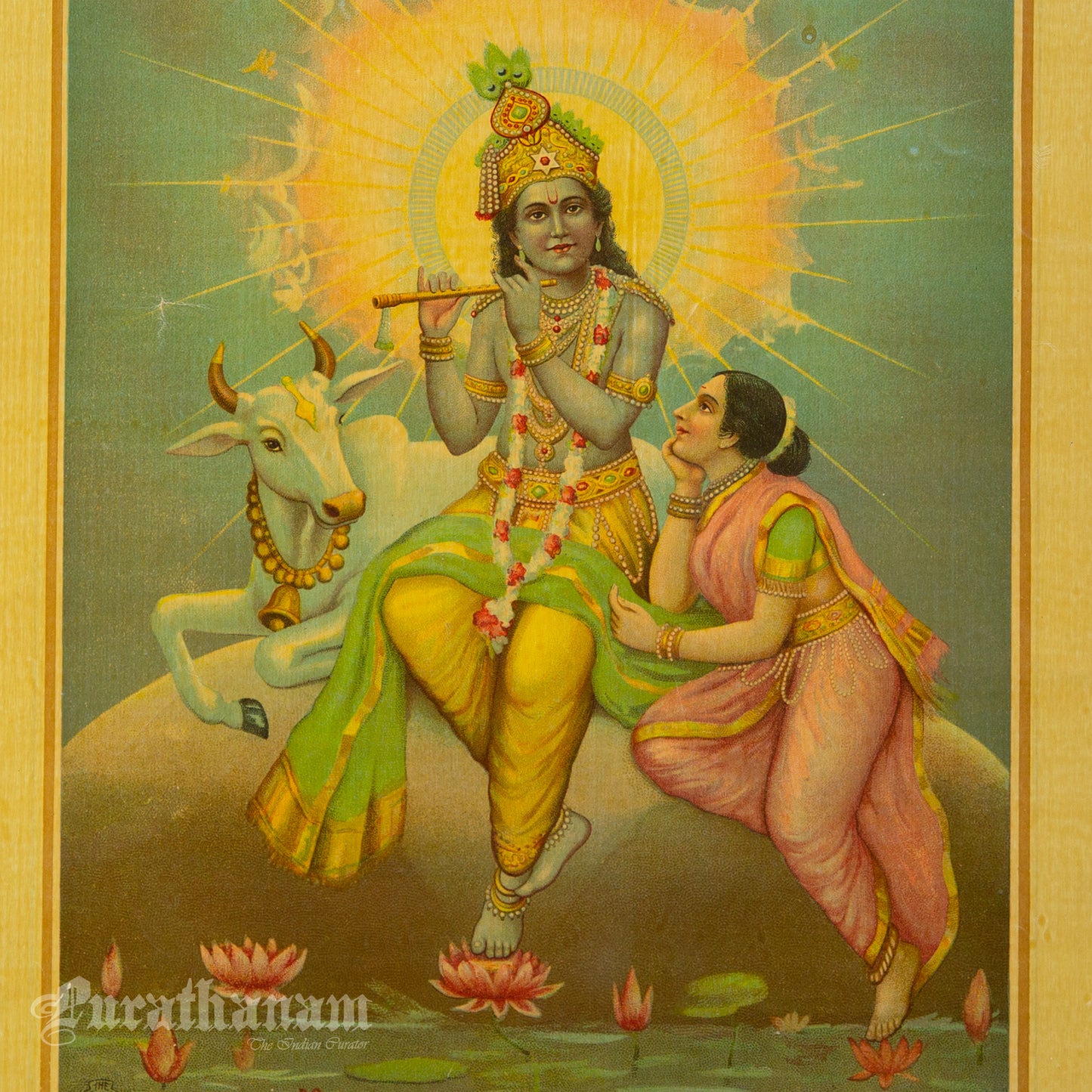 Bhagwan Shri Krishna by Nandhika - Oleograph Print