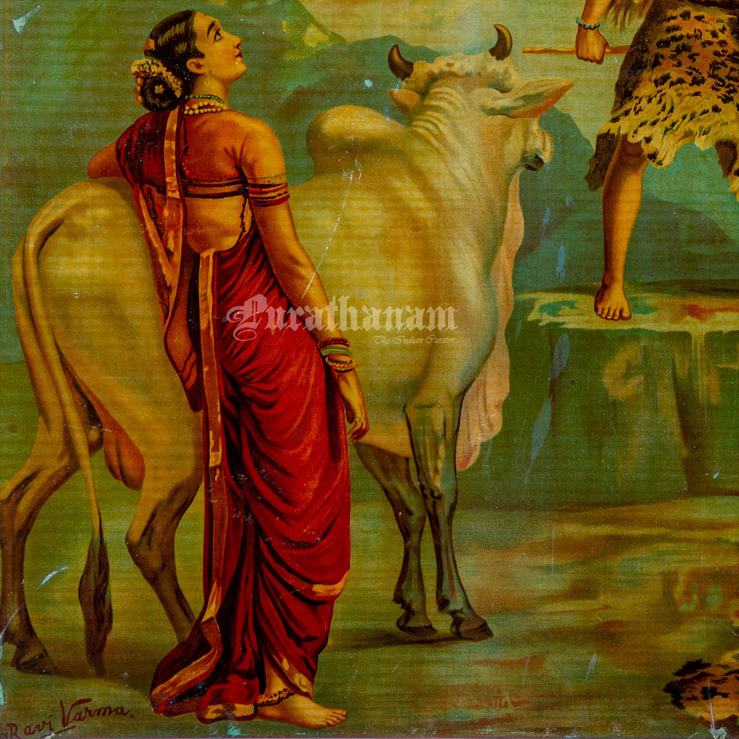 Gangavataran - Oleograph Print (Ravi Varma)