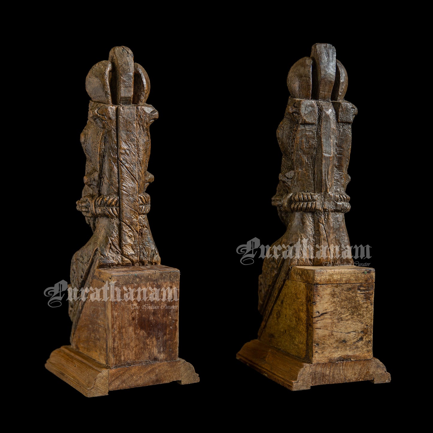 Horse Head Brackets - Pair (Teak Wood)