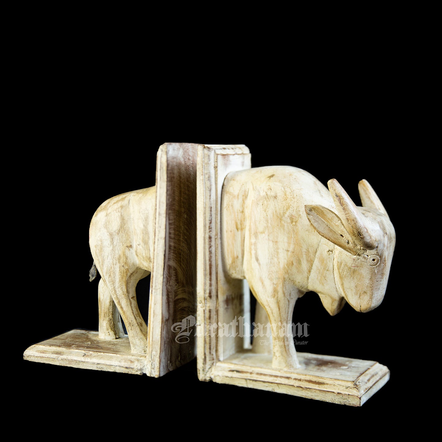 White Bull Bookends