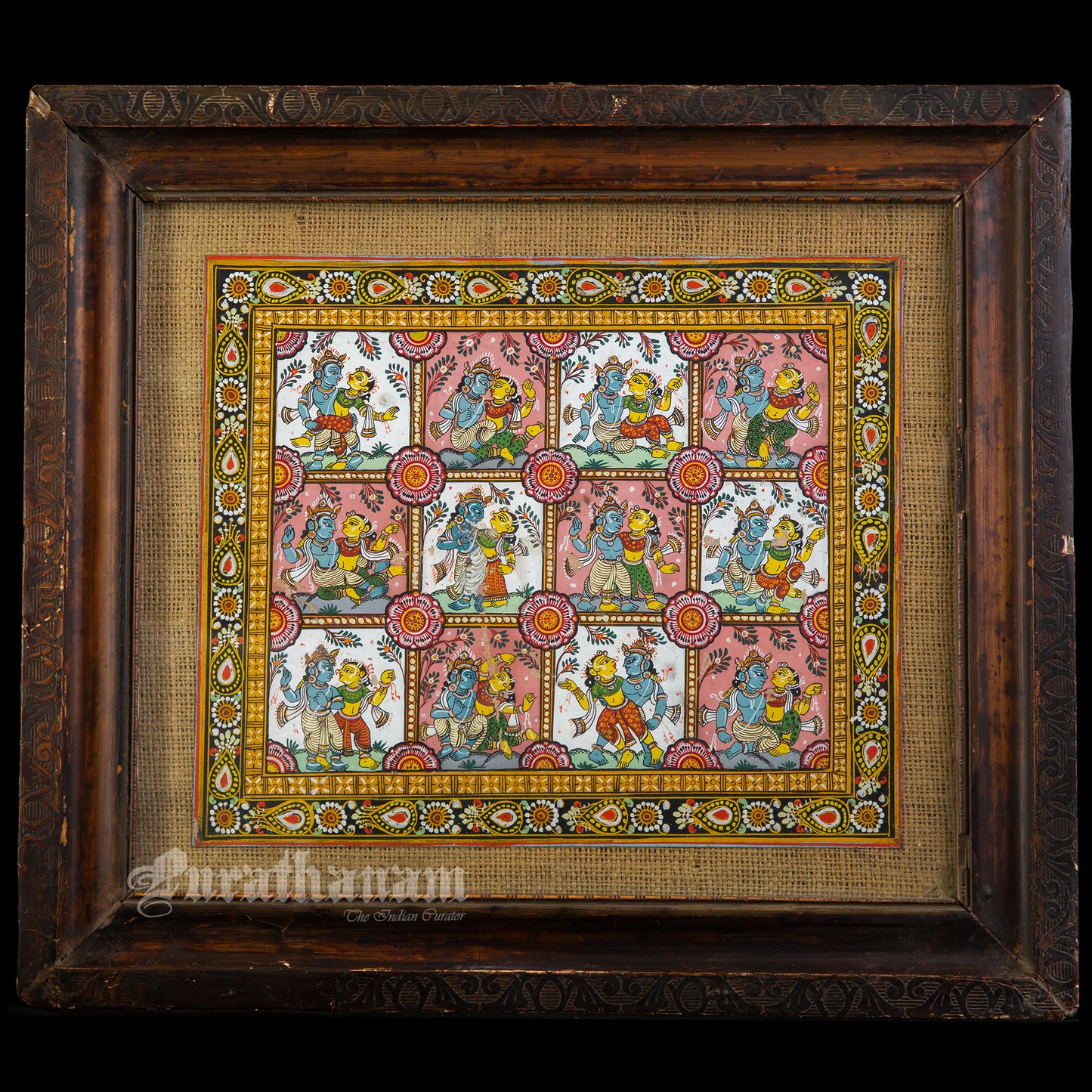Krishna Leela - Patachitra Painting