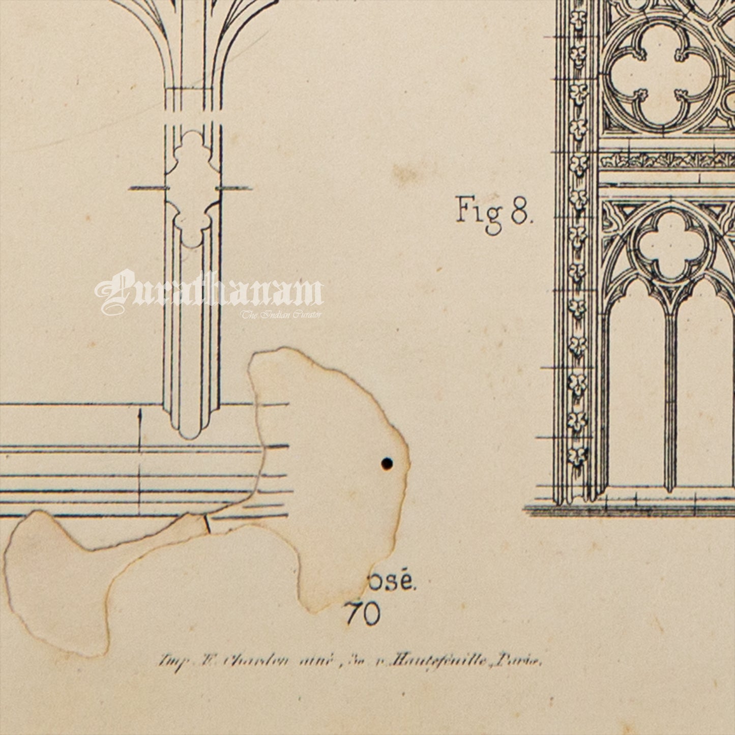 Medieval Architecture & Art-SEEZ - Plate 6 -Steel Engraving