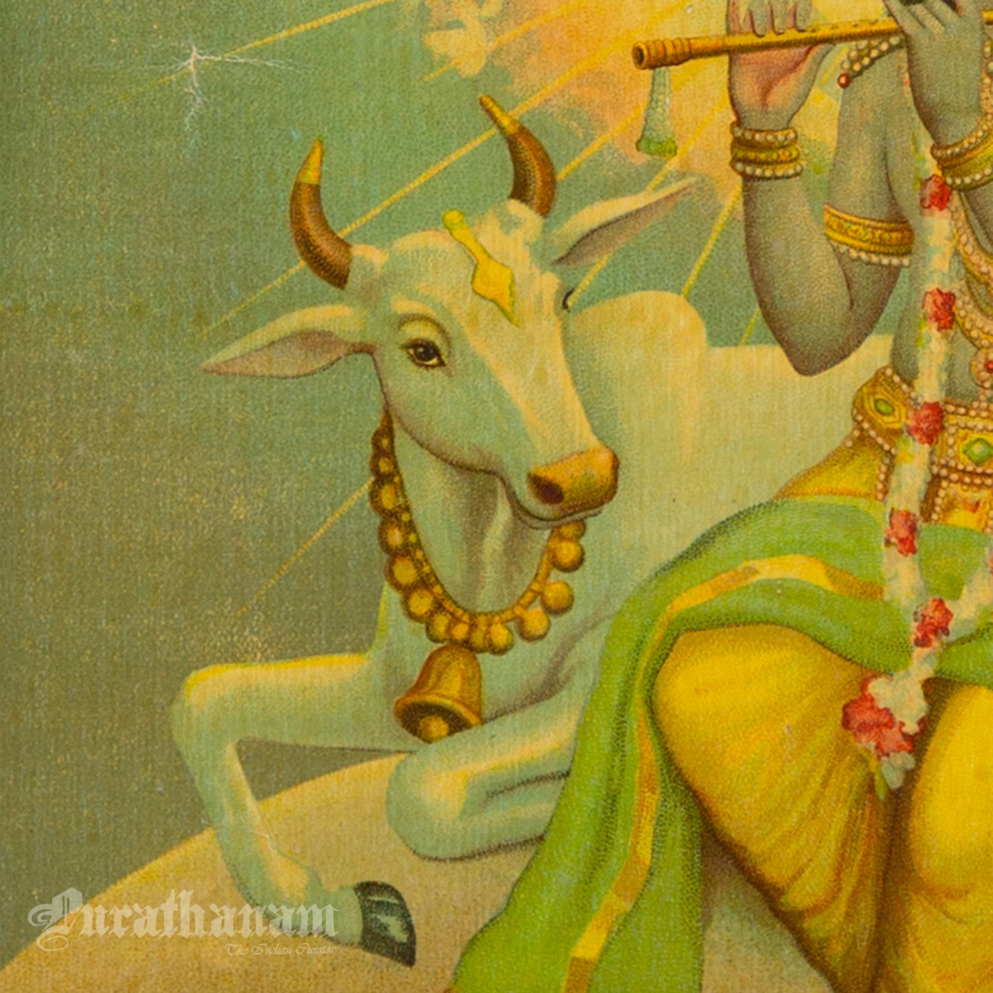 Bhagwan Shri Krishna by Nandhika - Oleograph Print