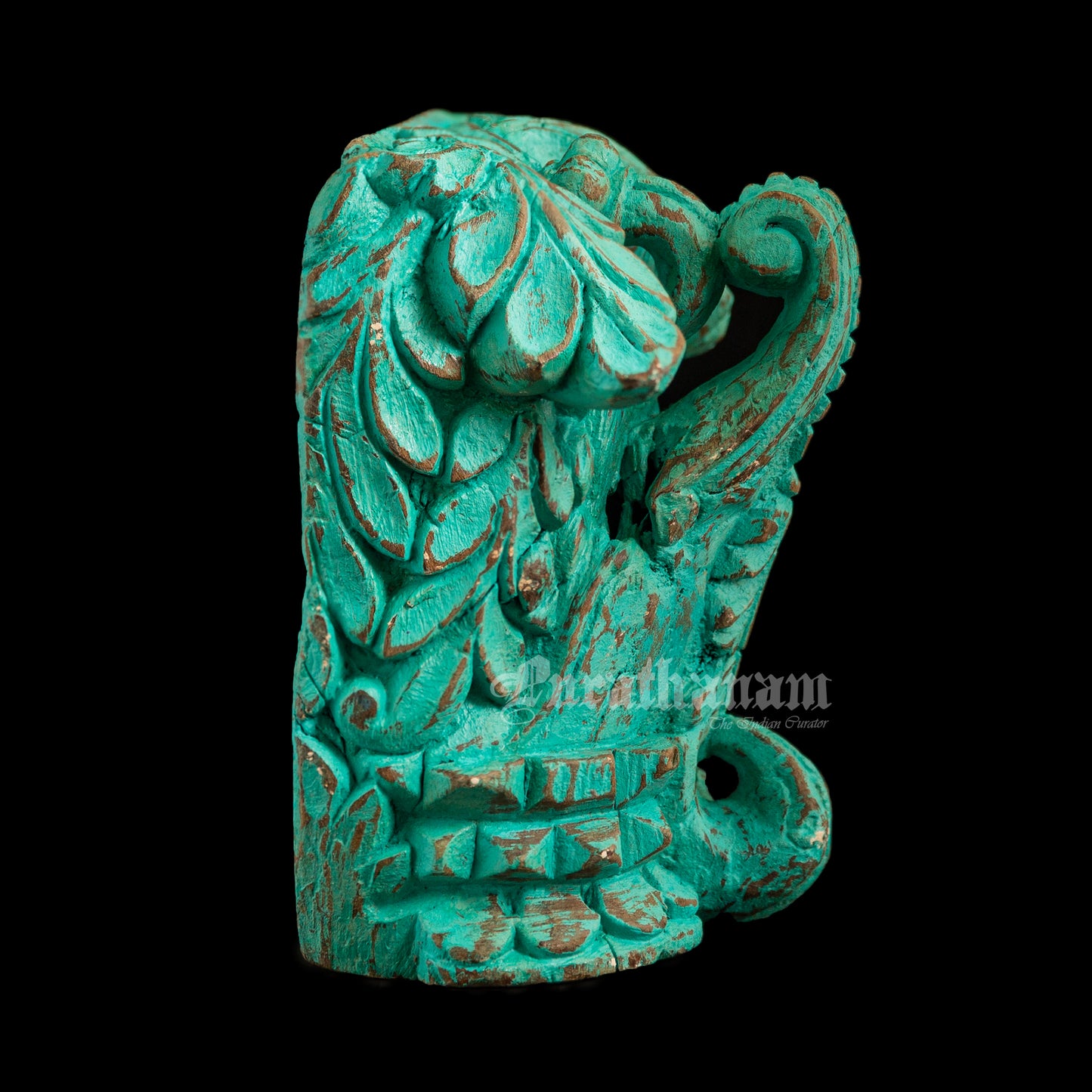 Teal color Wooden bracket