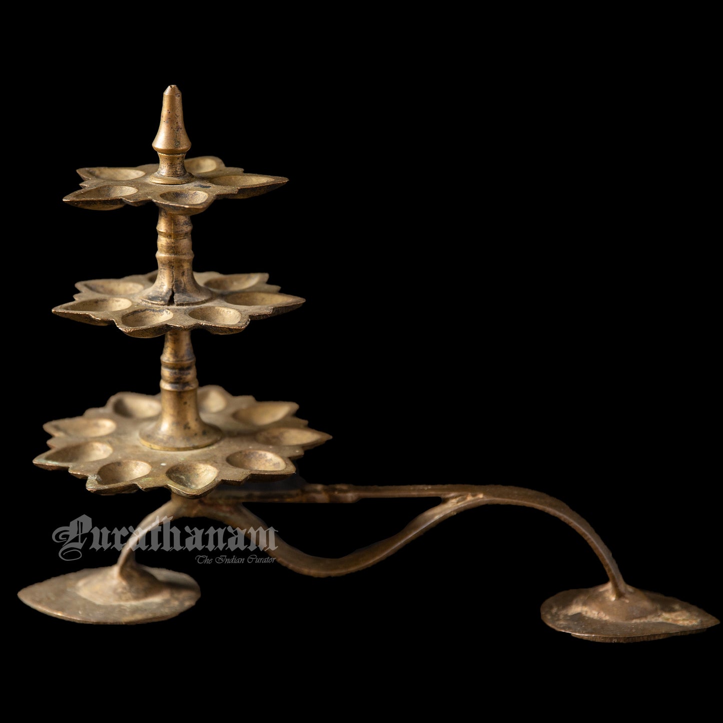Arthi Lamp (Three layer) - Brass