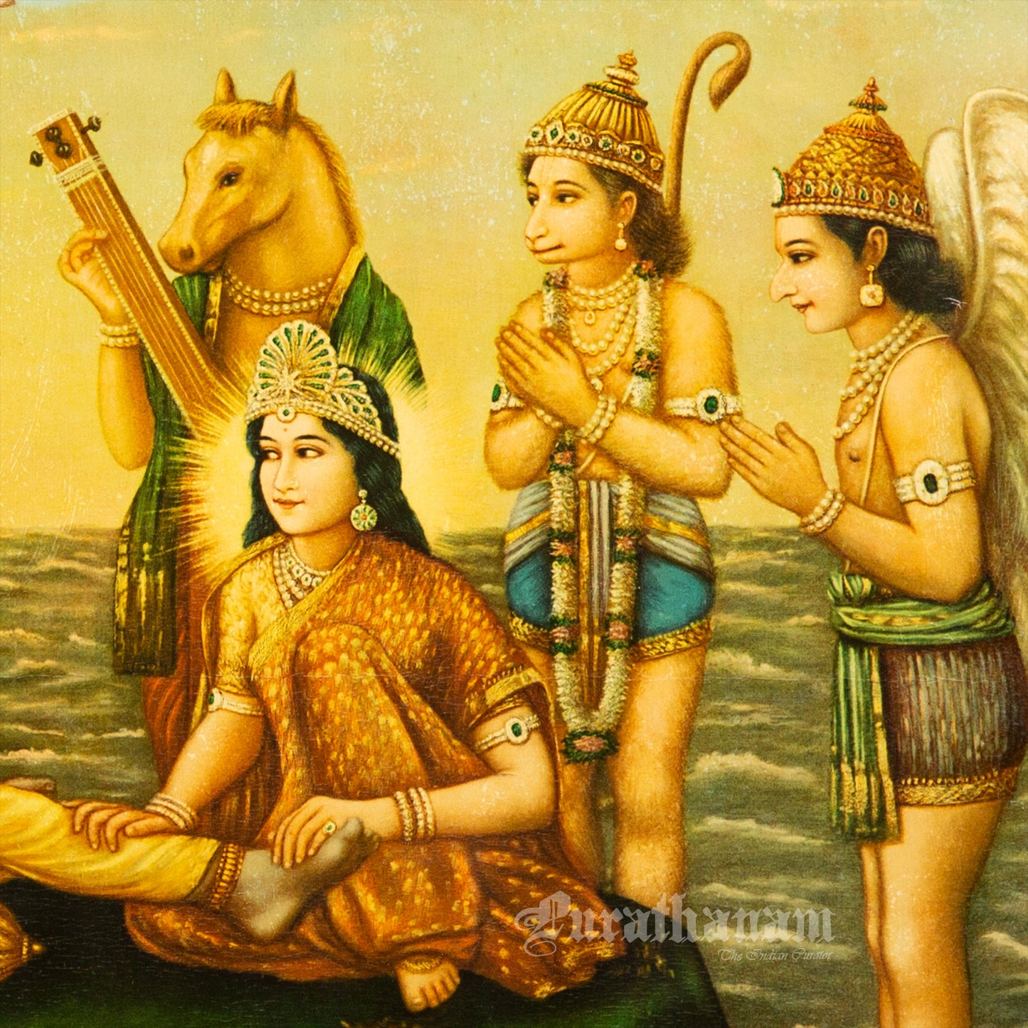 Shree Sheshashi - German Oleograph Print (Vasudeo H. Pandya)