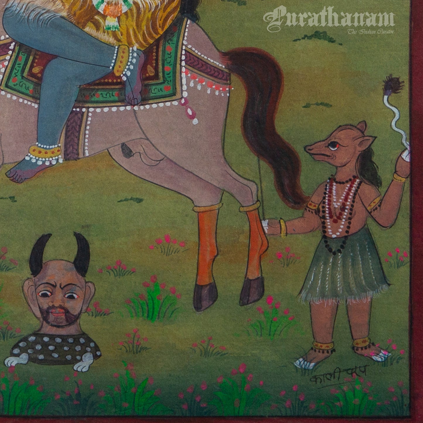 Kaalratri Devi from the Bengal School of art- Miniature Painting