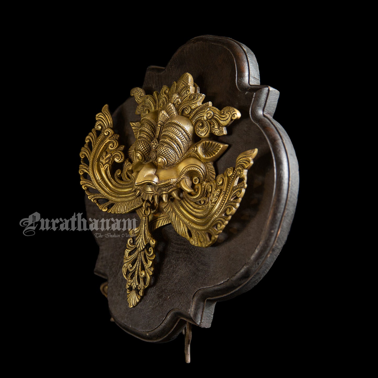Keertimukha plaque - Brass