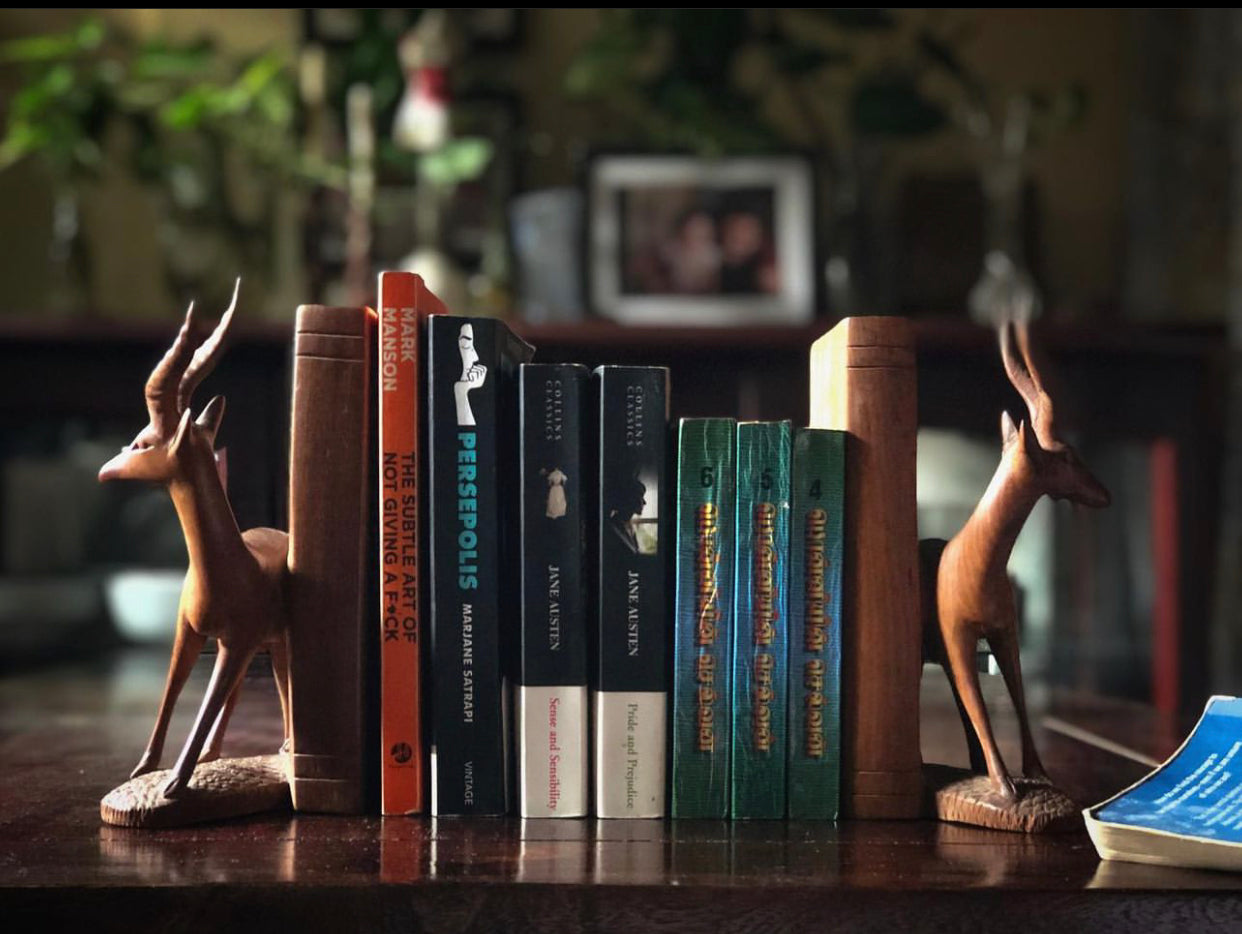Deer Bookends - Sandalwood