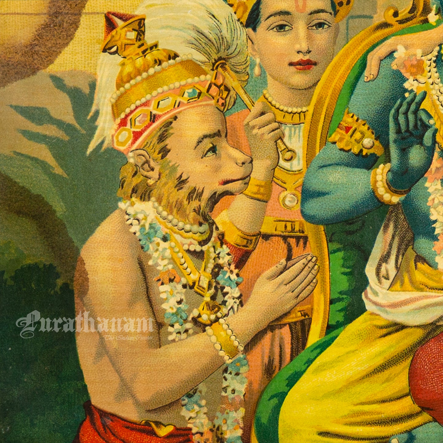 Ram Panchayat by Ravi Varma - Oleograph Print