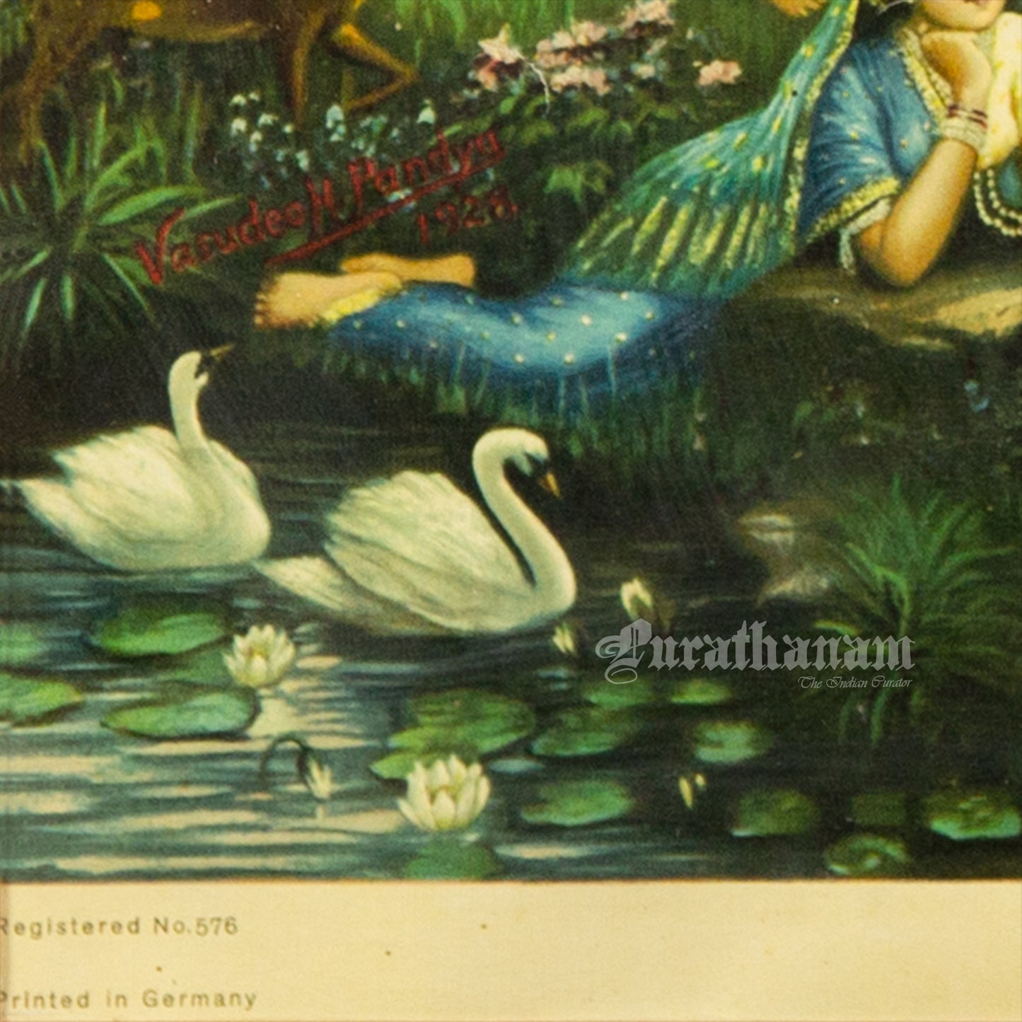 Bansi Nad - German Oleograph Print (Vasudeo H. Pandya)