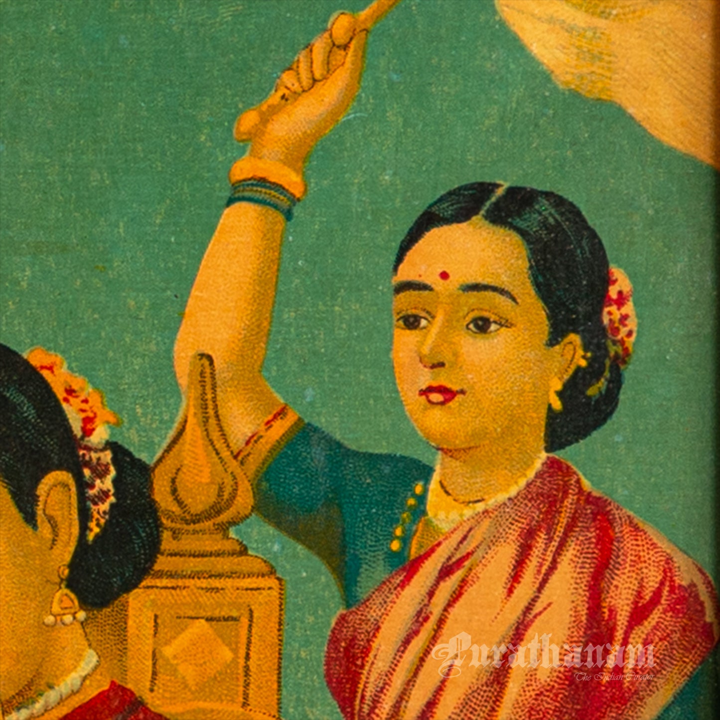 Ganapati by Ravi Varma - Oleograph Print