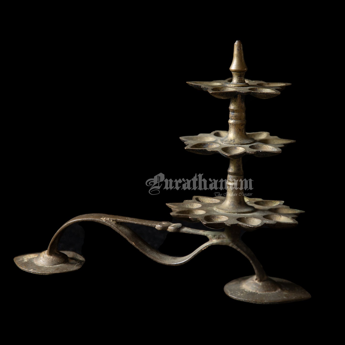 Arthi Lamp (Three layer) - Brass