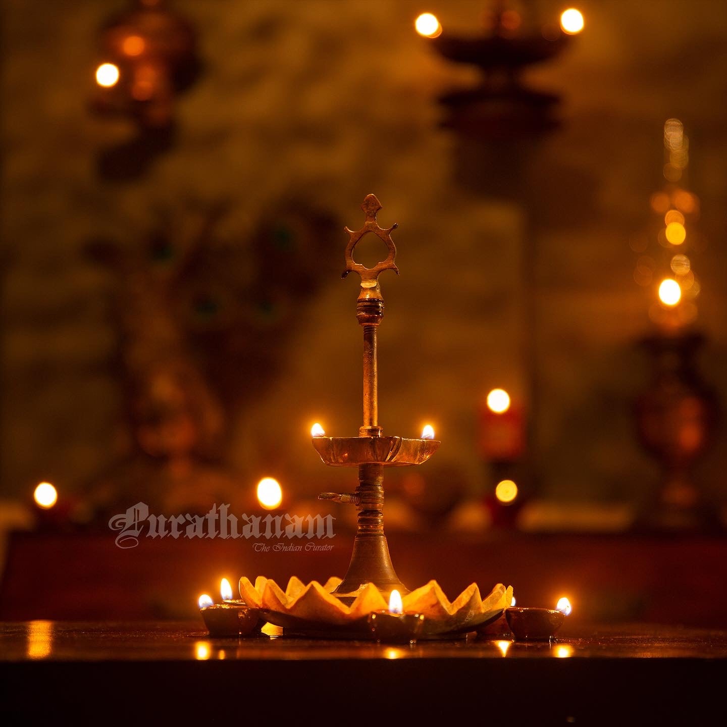 Kuthuvilakku (Oil Lamp) - Brass