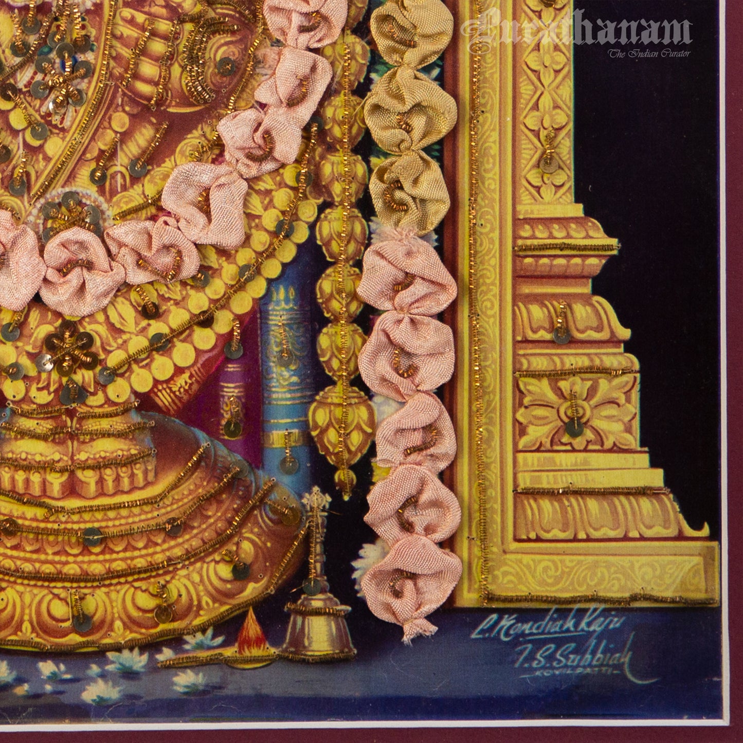 Thirupathi Venkateswarar - Kondiah Raju (Offset Print) - Embellished