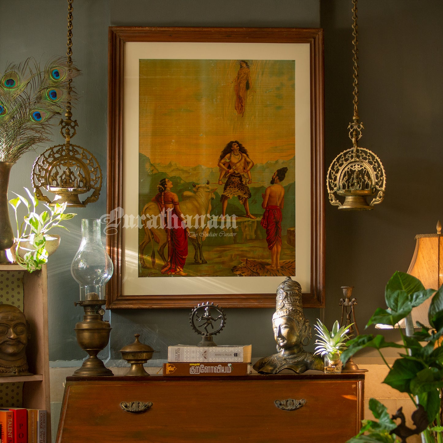Gangavataran - Oleograph Print (Ravi Varma)