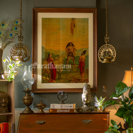 Gangavataran - Oleograph Print (Ravi Varma)