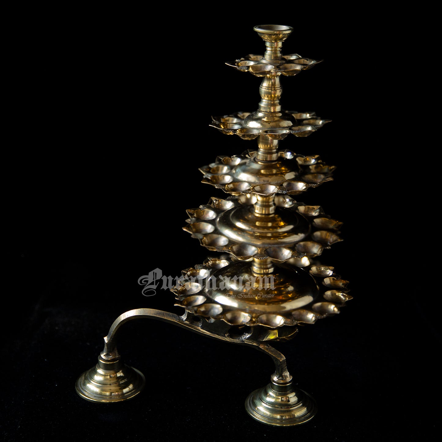 Arthi Lamp (Five layer) - Brass