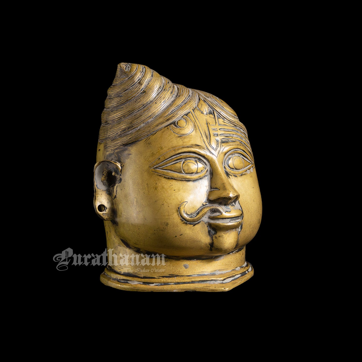 Ardhanarishvara head / Mukhalingam Brass