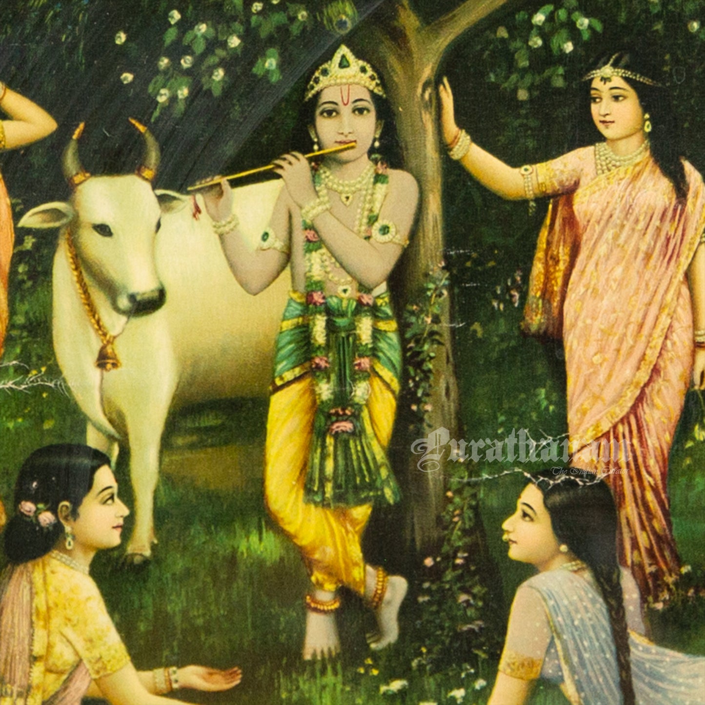 Bansi Nad - German Oleograph Print (Vasudeo H. Pandya)