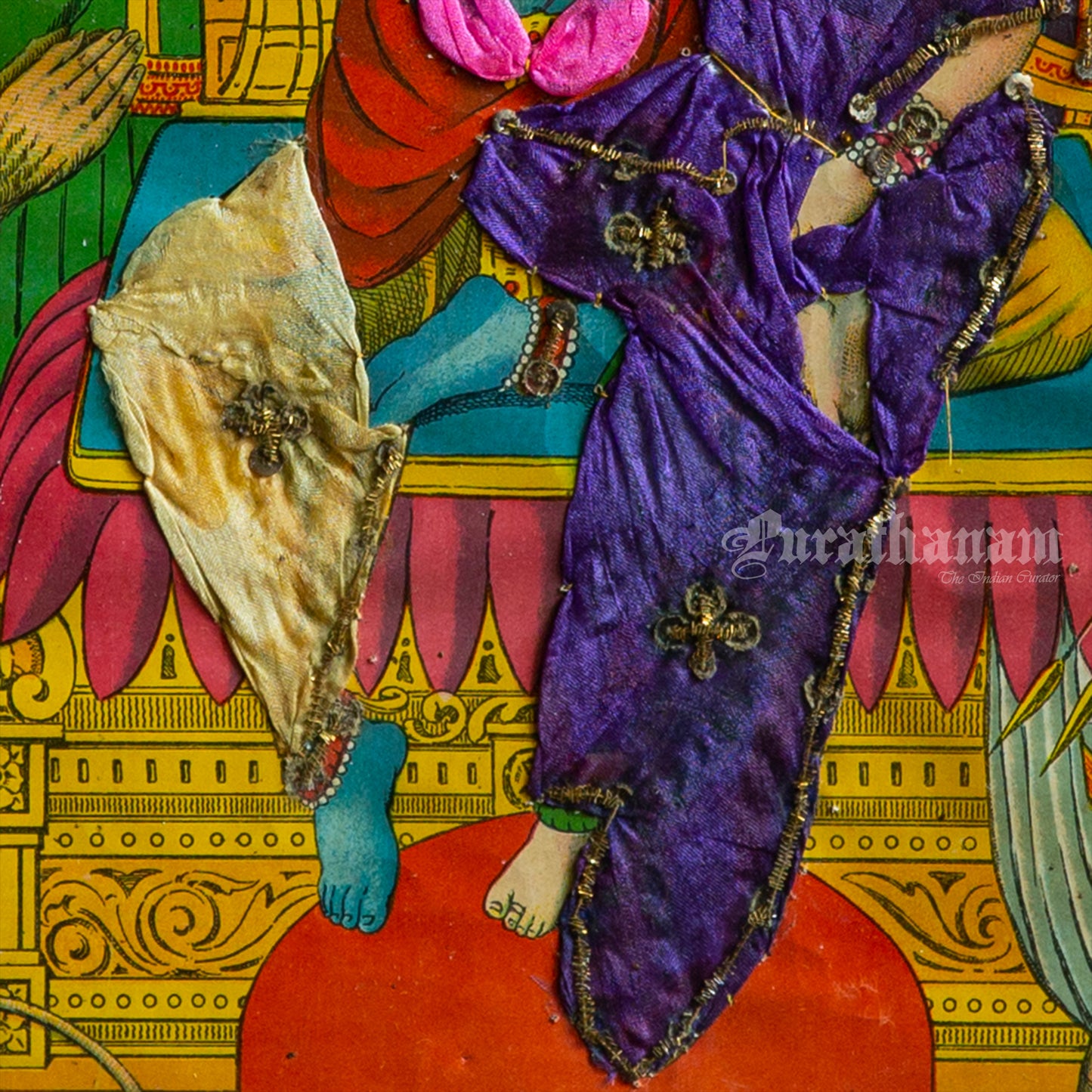 Ram Panchayat by Ravi Varma - Oleograph Print (Embellished)