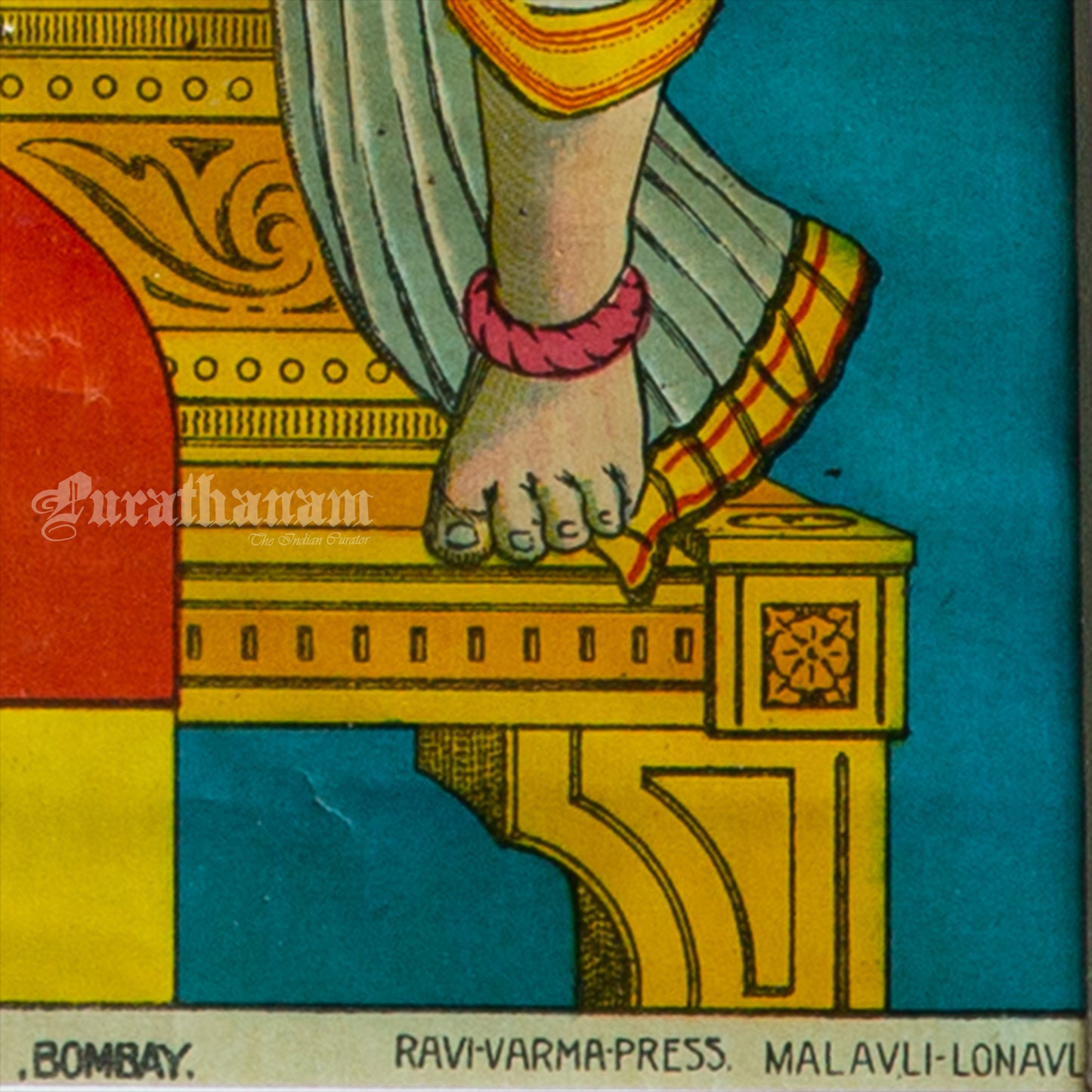 Ram Panchayat by Ravi Varma - Oleograph Print (Embellished)