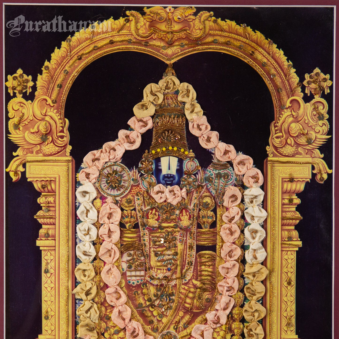 Thirupathi Venkateswarar - Kondiah Raju (Offset Print) - Embellished